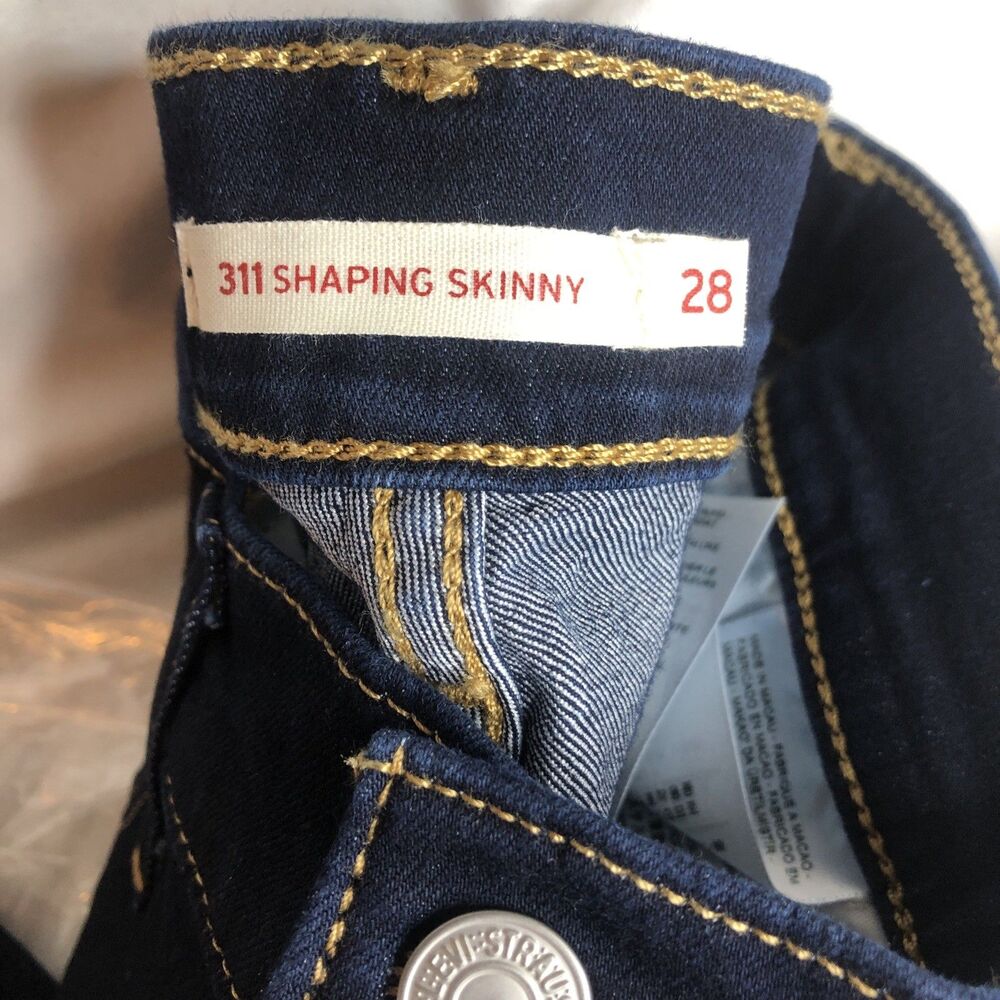 Levi's 28x30 Womens Women's 311 Shaping Skinny Darkest Sky Jeans - Picture 5 of 7